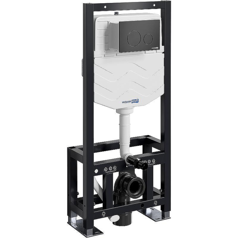 Инсталляция WasserKRAFT Dill 61TLT.010.ME.MB02 для унитаза с Черной матовой клавишей смыва