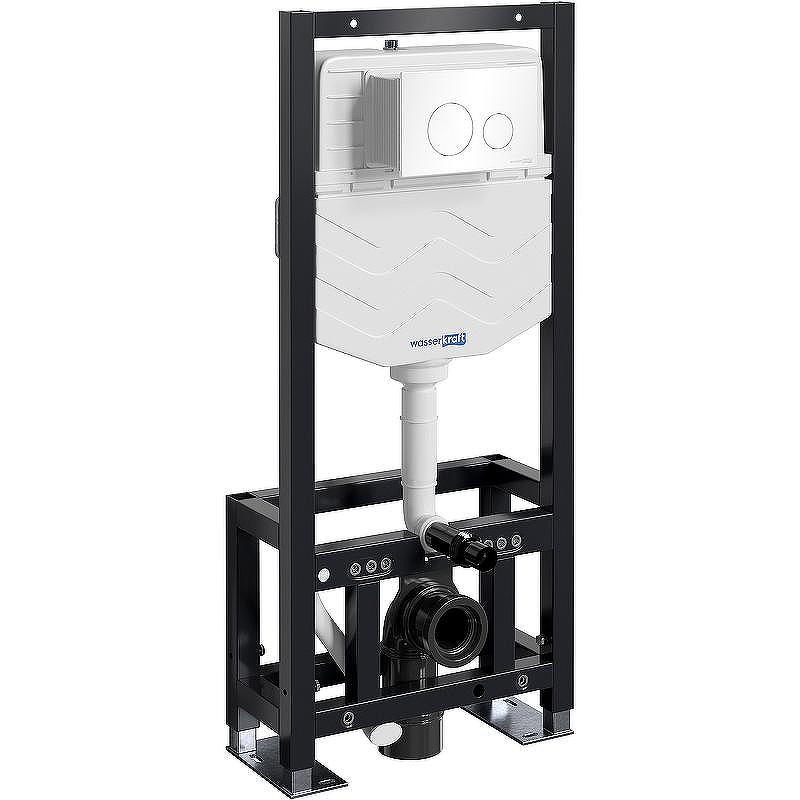 Инсталляция WasserKRAFT Dill 61TLT.010.ME.WH02 для унитаза с Белой клавишей смыва