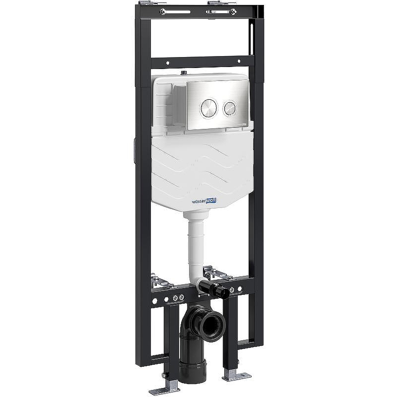 Инсталляция WasserKRAFT Dinkel 58TLT.010.ME.BN01 для унитаза с клавишей смыва Никель