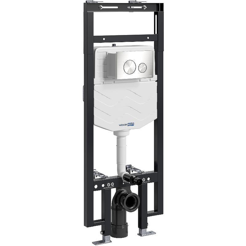 Инсталляция WasserKRAFT Dinkel 58TLT.010.ME.BN02 для унитаза с клавишей смыва Никель