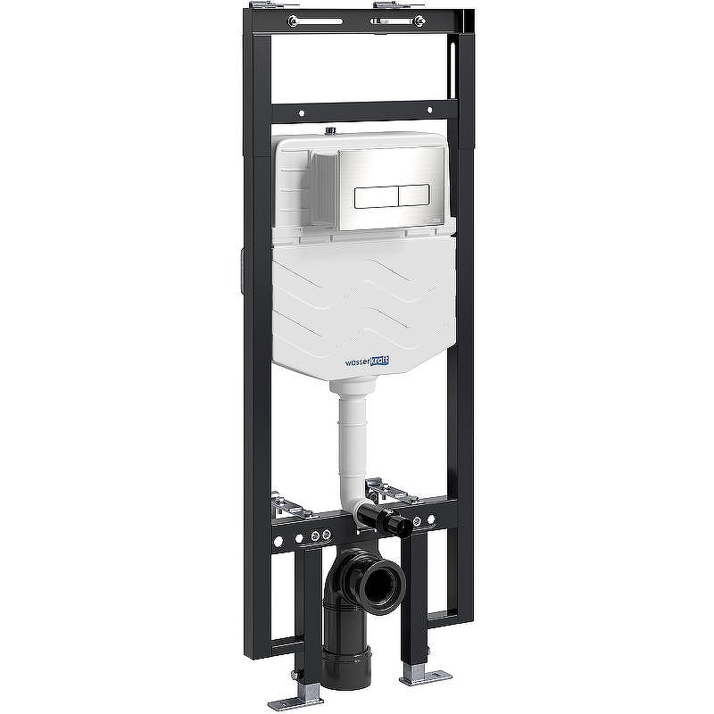 Инсталляция WasserKRAFT Dinkel 58TLT.010.ME.BN03 для унитаза с клавишей смыва Никель