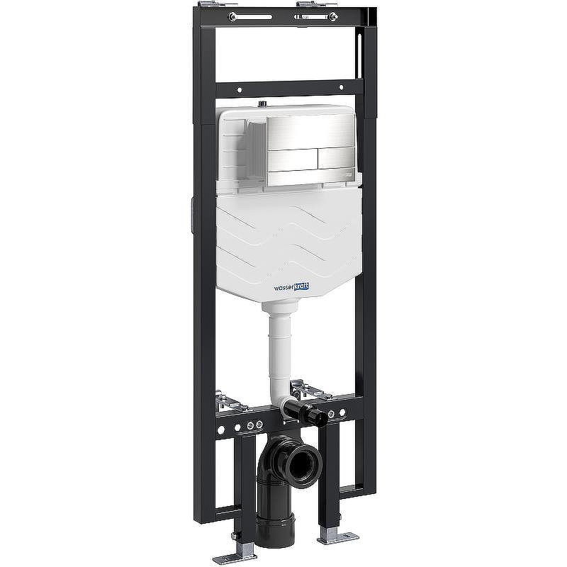 Инсталляция WasserKRAFT Dinkel 58TLT.010.ME.BN04 для унитаза с клавишей смыва Никель