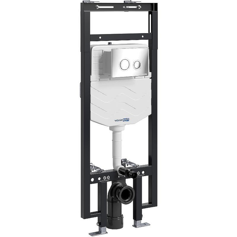 Инсталляция WasserKRAFT Dinkel 58TLT.010.ME.CH01 для унитаза с клавишей смыва Хром