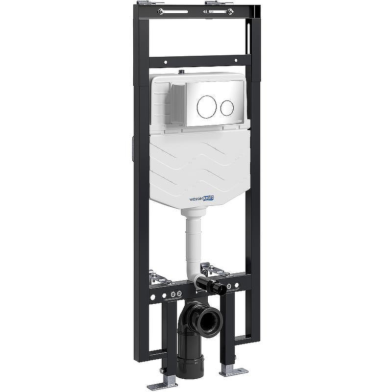 Инсталляция WasserKRAFT Dinkel 58TLT.010.ME.CH02 для унитаза с клавишей смыва Хром