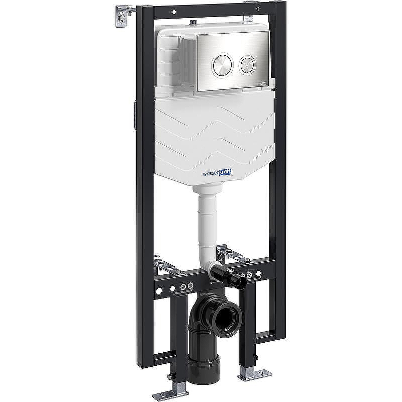 Инсталляция WasserKRAFT Vils 56TLT.010.ME.BN01 для унитаза с клавишей смыва Никель