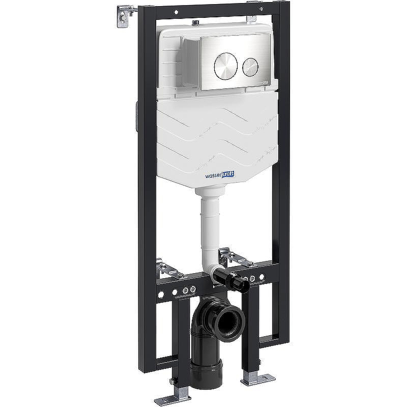 Инсталляция WasserKRAFT Vils 56TLT.010.ME.BN02 для унитаза с клавишей смыва Никель