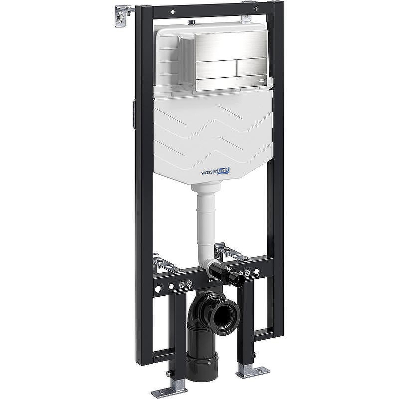 Инсталляция WasserKRAFT Vils 56TLT.010.ME.BN04 для унитаза с клавишей смыва Никель