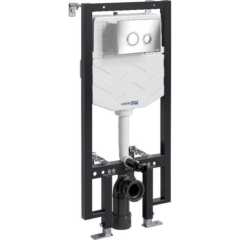 Инсталляция WasserKRAFT Vils 56TLT.010.ME.CH01 для унитаза с клавишей смыва Хром