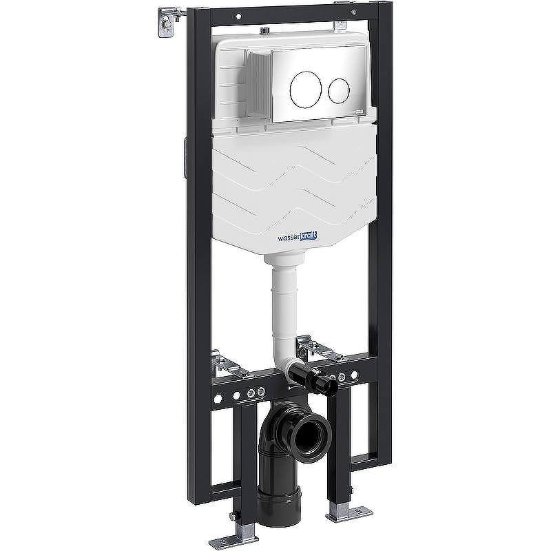 Инсталляция WasserKRAFT Vils 56TLT.010.ME.CH02 для унитаза с клавишей смыва Хром
