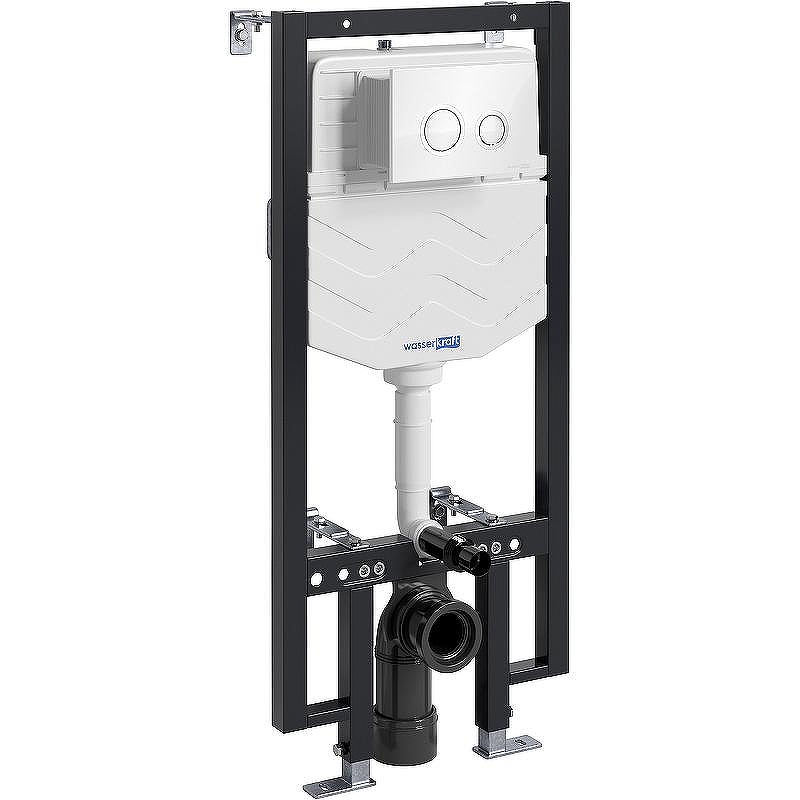 Инсталляция WasserKRAFT Vils 56TLT.010.ME.WH01 для унитаза с Белой клавишей смыва