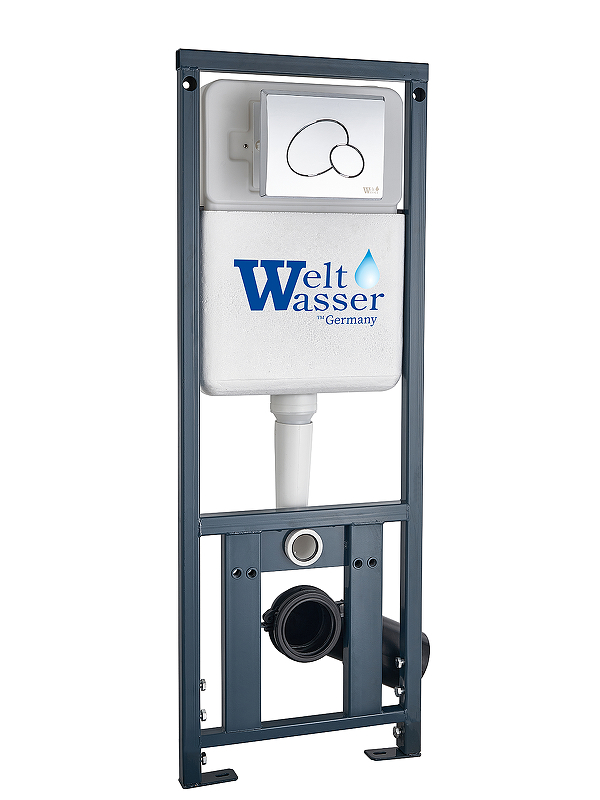 Инсталляция WeltWasser Marberg 410 RD CR 10000008207 для унитаза с клавишей смыва цвет Хром
