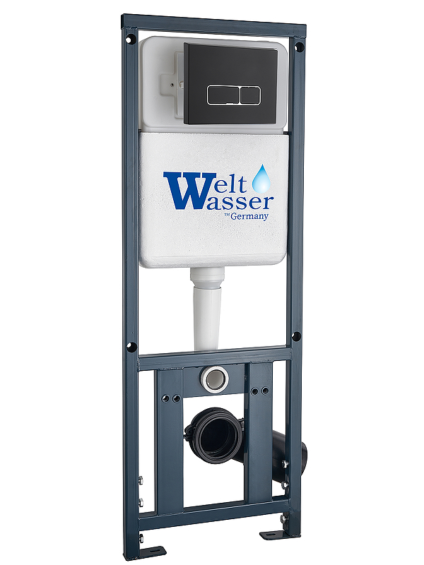 Инсталляция WeltWasser Marberg 410 SE BL 10000011212 для унитаза с клавишей смыва цвет Черный