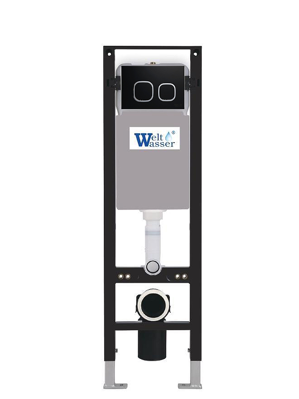 Инсталляция WeltWasser WW Amberg 350 BL 10000012280 для унитаза с клавишей смыва цвет Черный