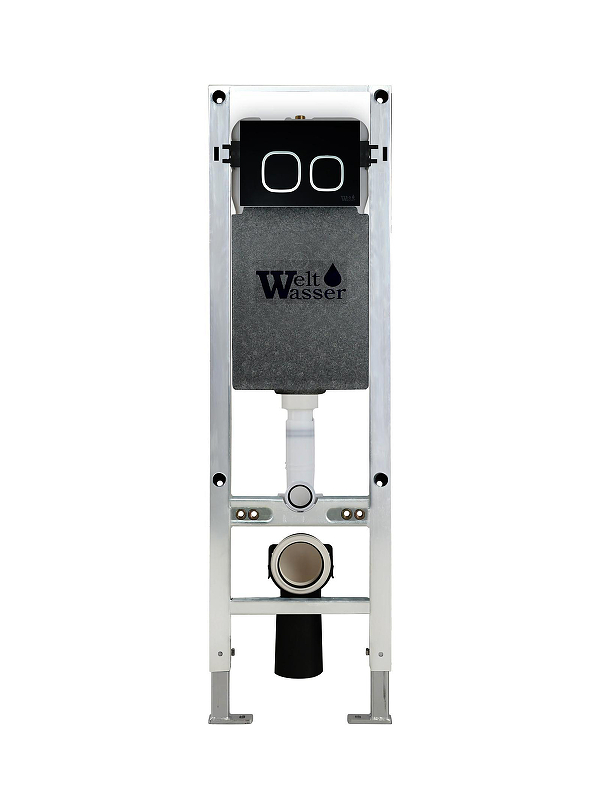 Инсталляция WeltWasser WW Amberg 350 ST BL 10000008212 для унитаза с клавишей смыва цвет Черный