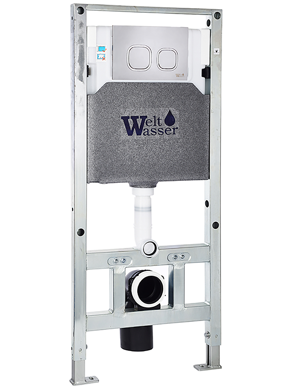 Инсталляция WeltWasser WW Amberg 506 ST CR 10000008231 для унитаза с клавишей смыва цвет Хром