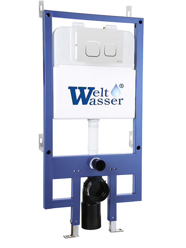 Инсталляция WeltWasser WW Bamberg 545 WT 10000013448 для унитаза с клавишей смыва цвет Белый
