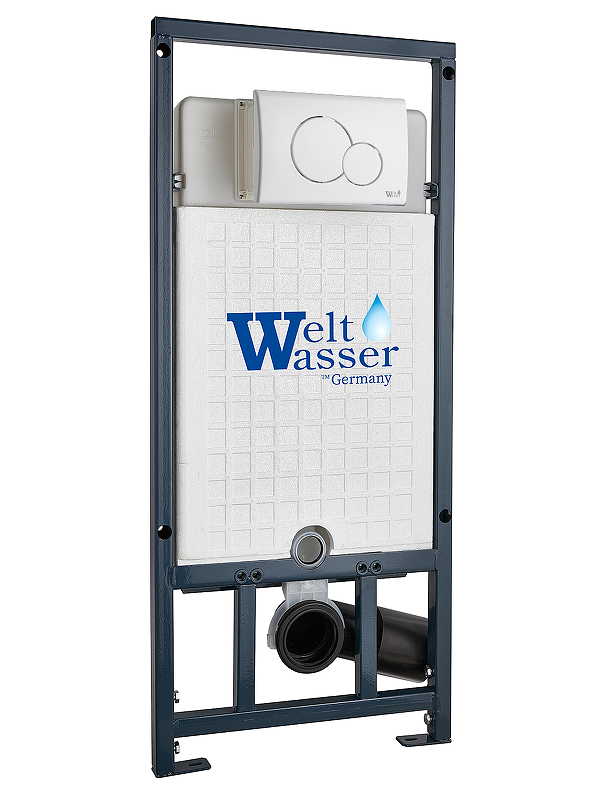 Инсталляция WeltWasser WW Marberg 507 RD WT 10000011213 для унитаза с Белой матовой клавишей смыва