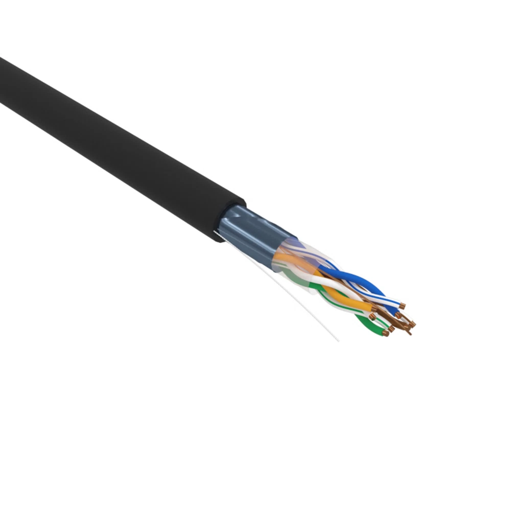 Интернет-кабель (витая пара) U/UTP CAT5e 4х2х0,48 мм CU PE Proconnect черный