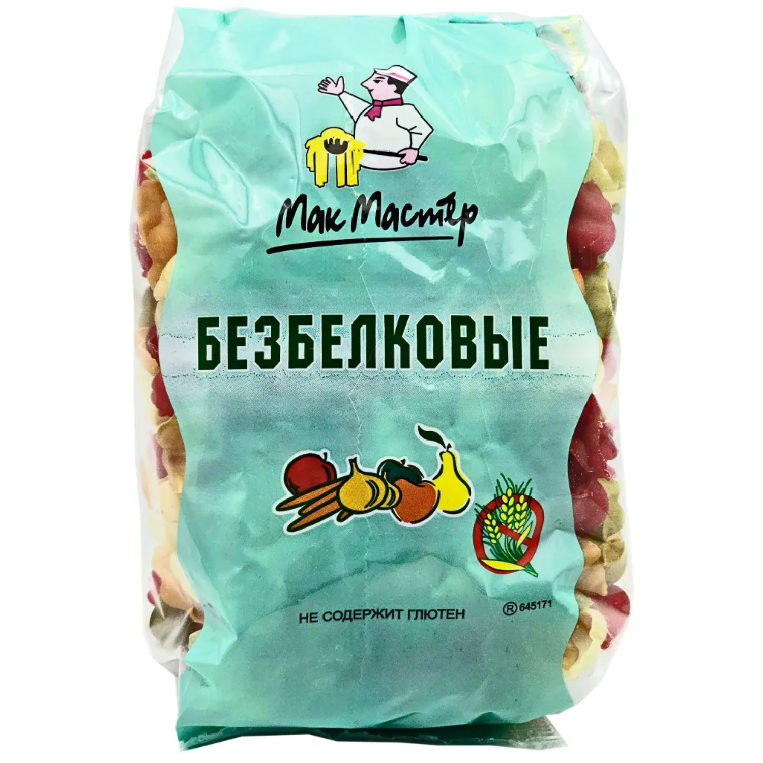 Изделие макаронные МакМастер без белка, без глютена, фруктовые 300 г