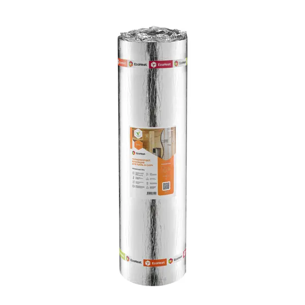 Изоляция отражающая EcoHeat для бань и саун 8x1000x6000 мм 6м2