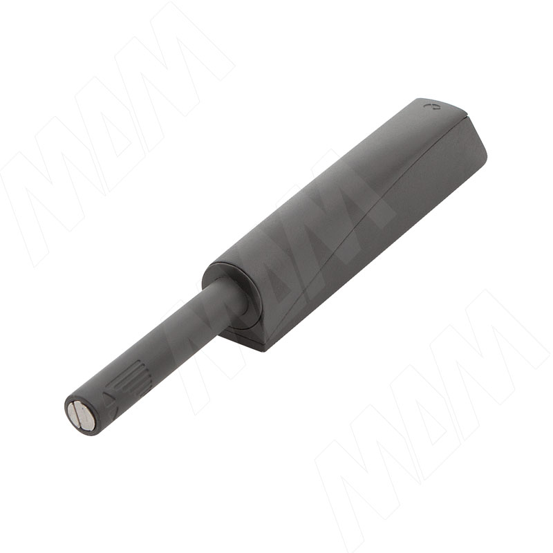 K-PUSH TECH толкатель с магнитом 37 мм, накладной линейный, антрацит (57008020EE SET)