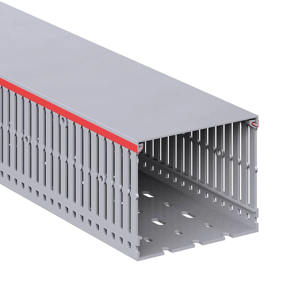 Кабель-канал перфорированный DKC RL6 100х80 мм серый 2 м (01130RL)