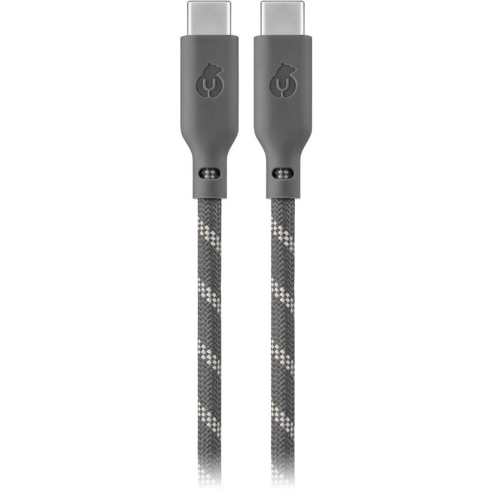 Кабель uBear Trend Cable USB-C/USB-C 60W серо-бежевый 1,2 м