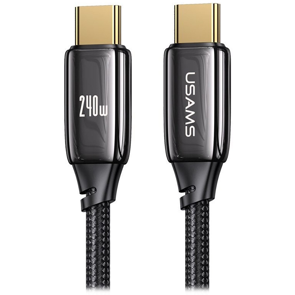 Кабель Usams US-SJ580 U82 Type-C/Type-C 240W 1.2 м чёрный