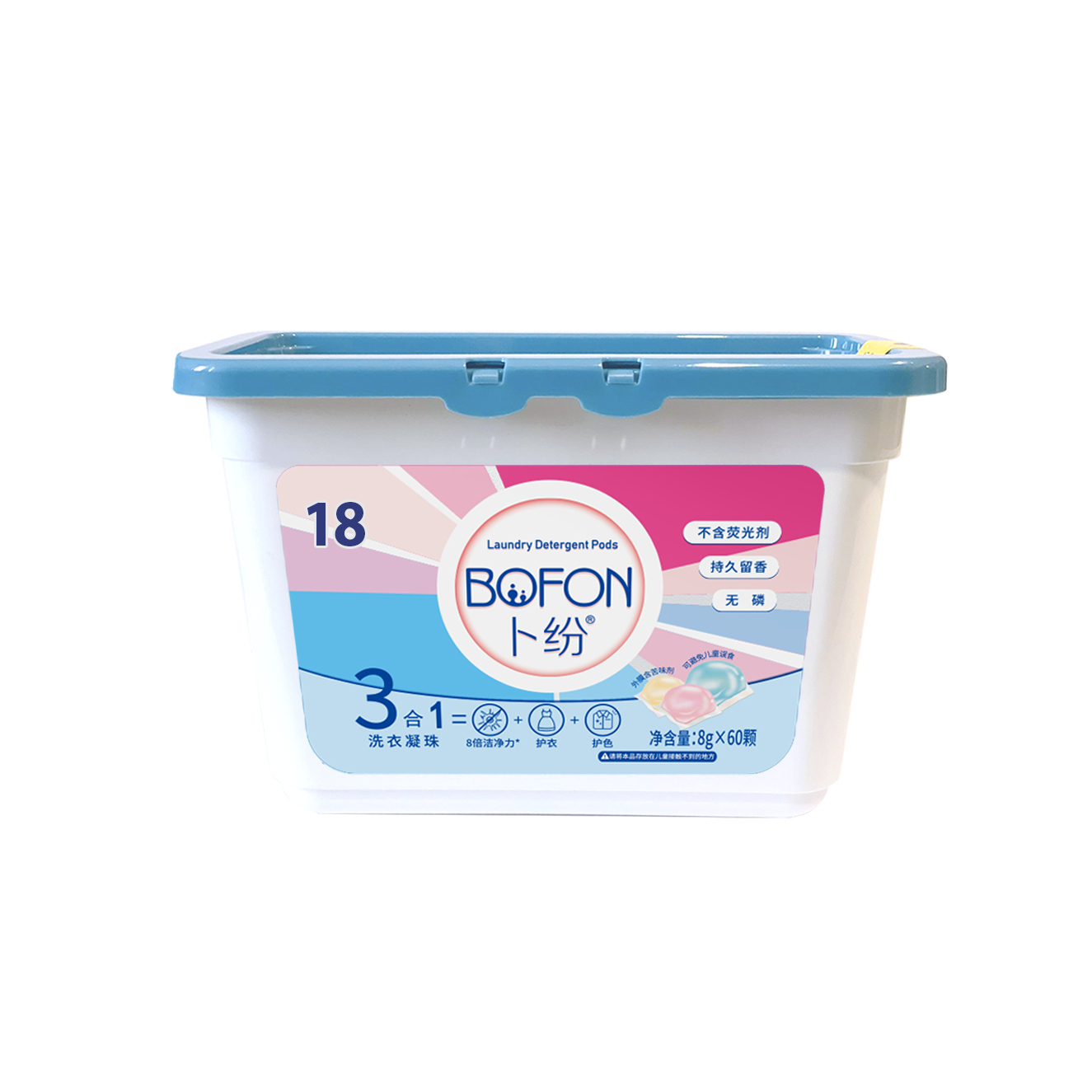 Капсулы для стирки Bofon 3 в 1 18 шт