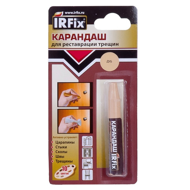 карандаш реставрационный IRFIX для трещин дуб, арт. 20113