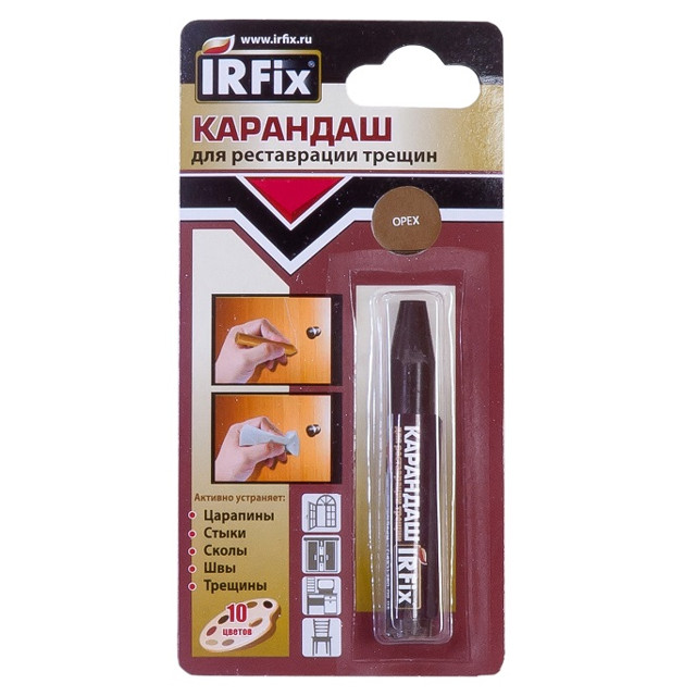 карандаш реставрационный IRFIX для трещин орех, арт. 20116