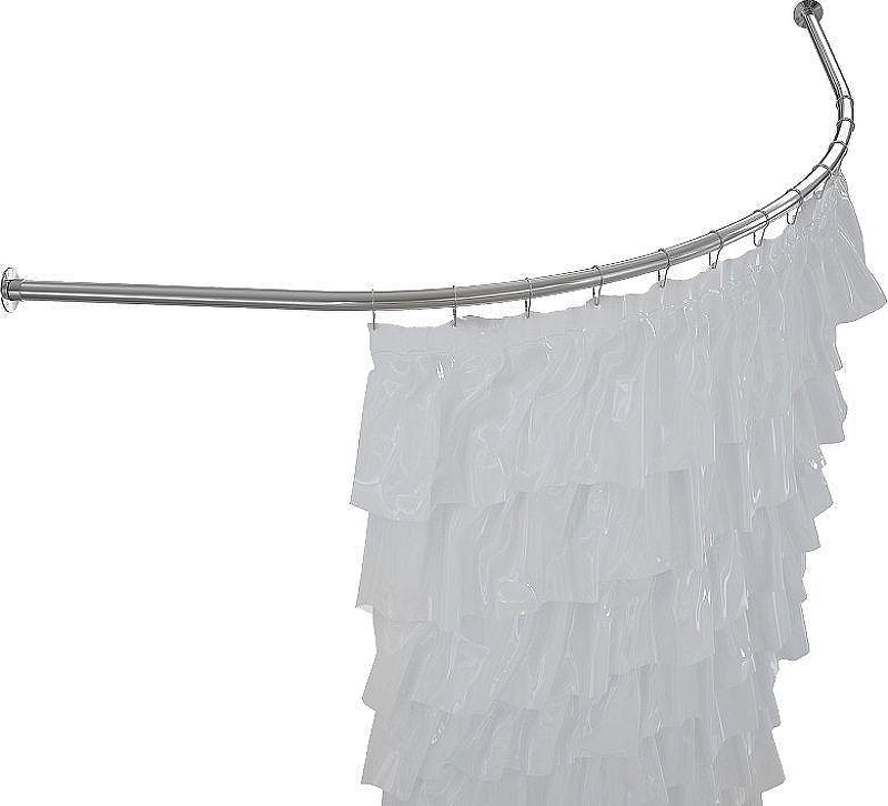 Карниз для ванны Aquanet Mayorca 150х100 162369 цвет Хром