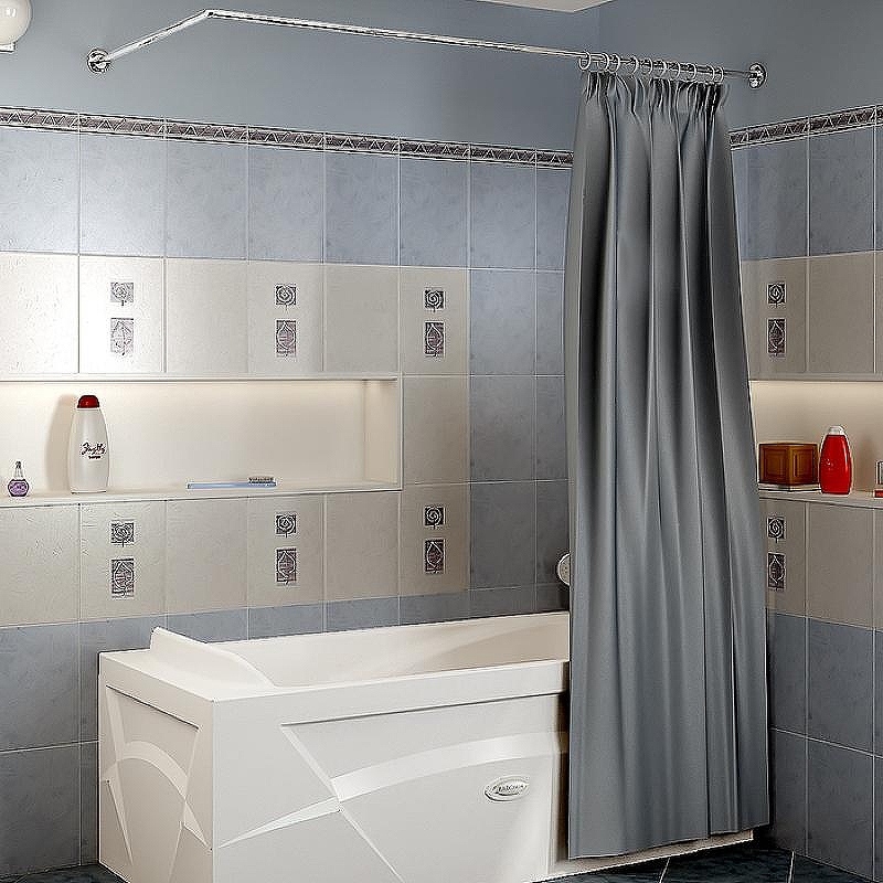 Карниз для ванны Radomir 180x85 1-12-2-0-0-993 Хром