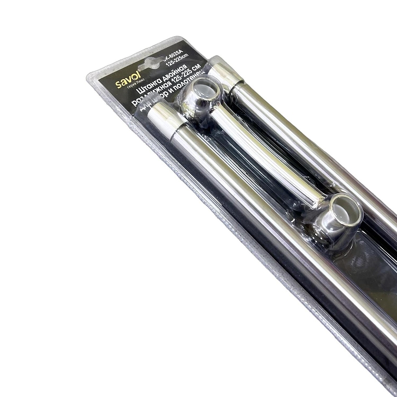 Карниз для ванны Savol SK-8025A цвет Хром