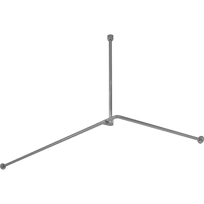 Карниз для ванны WasserKRAFT Dinkel180x90 SC-469018 цвет Хром