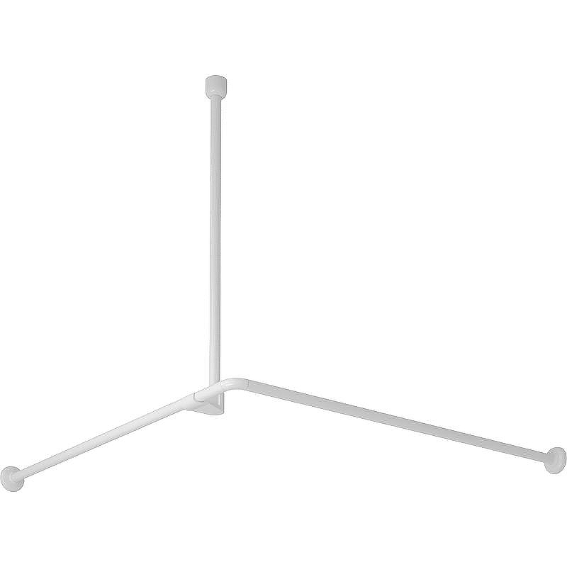 Карниз для ванны WasserKRAFT Kammel 90x90 SC-839090 цвет Белый