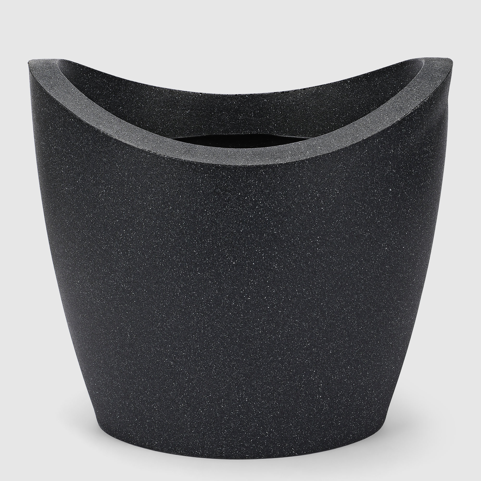 Кашпо для цветов Alya Plastik gondol 42x35x37 см антрацит