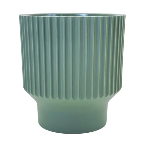 Кашпо для цветов Evergreen Design Аркада 14x17x1.5 см v2.85 л пластик нефритовый