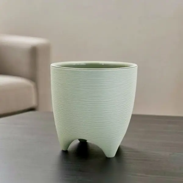 Кашпо Evergreen Design Декоста 16x16x17 см v2.25 л пластик шалфей