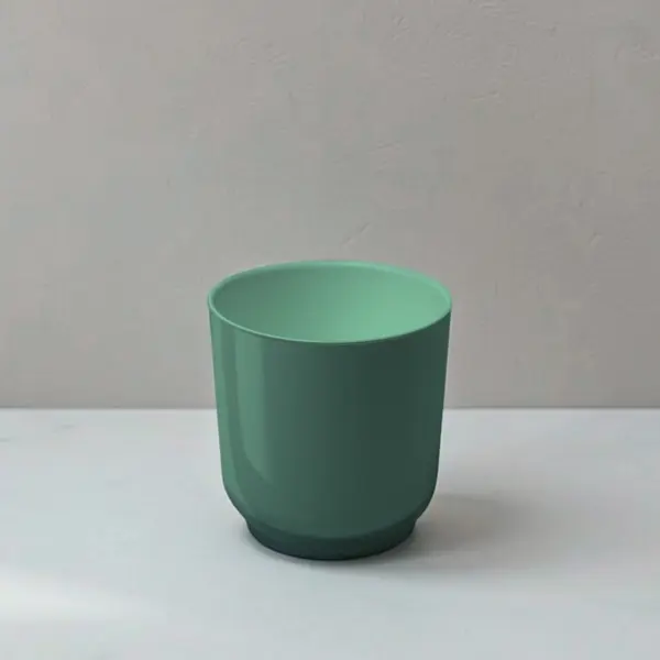 Кашпо Evergreen Design Дельта 13x13.5x13 см v1.5 л пластик нефрит