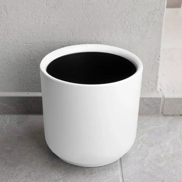 Кашпо Evergreen Design Дельта 25x25x25 см v9.8 л пластик белый