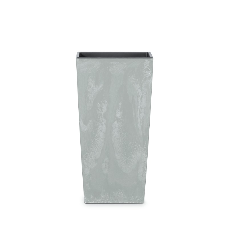 Кашпо Urbi square beton серое 40х40х75 см