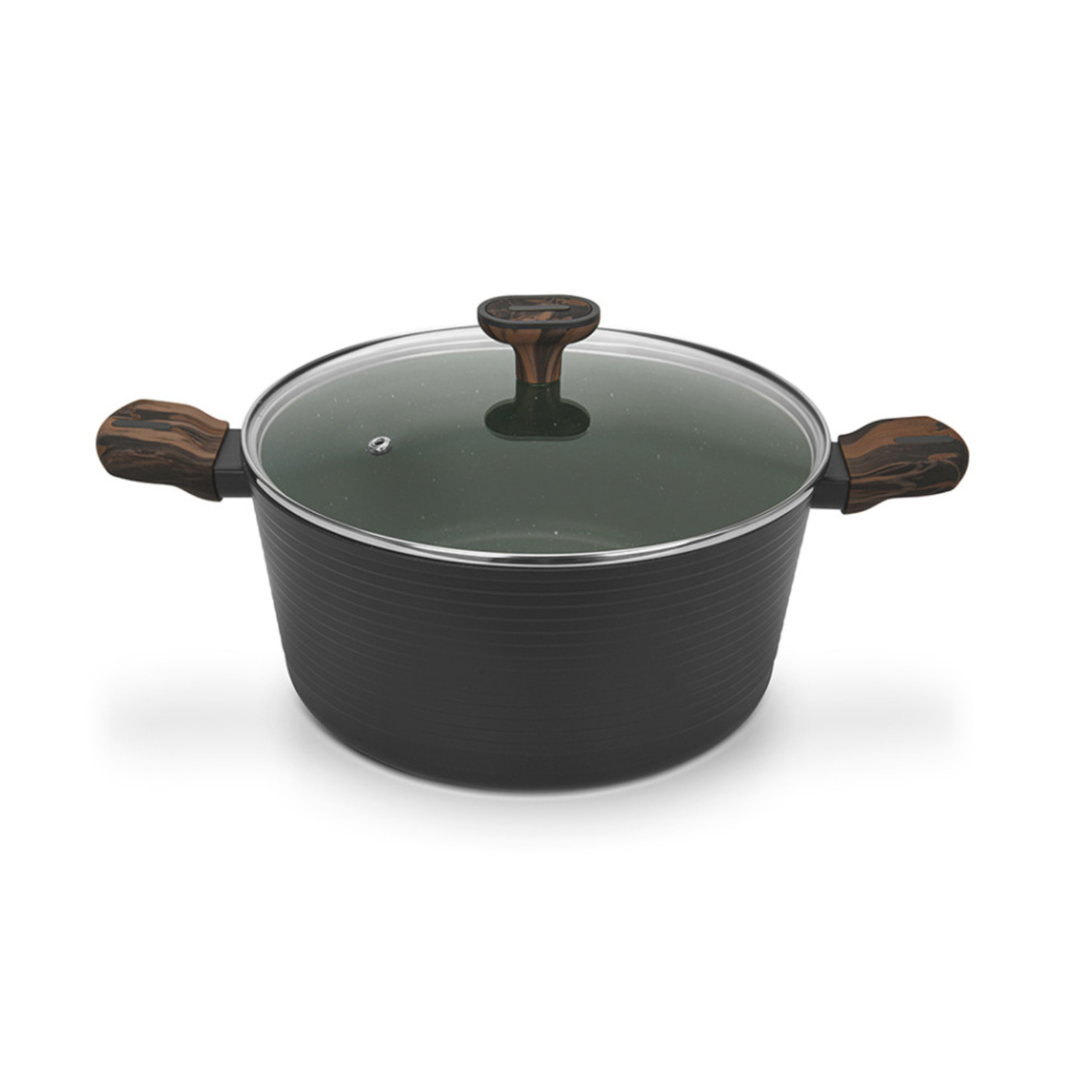 Кастрюля Fissman Cuisine стеклянная крышка, алюминий 28 см, 7,1 л