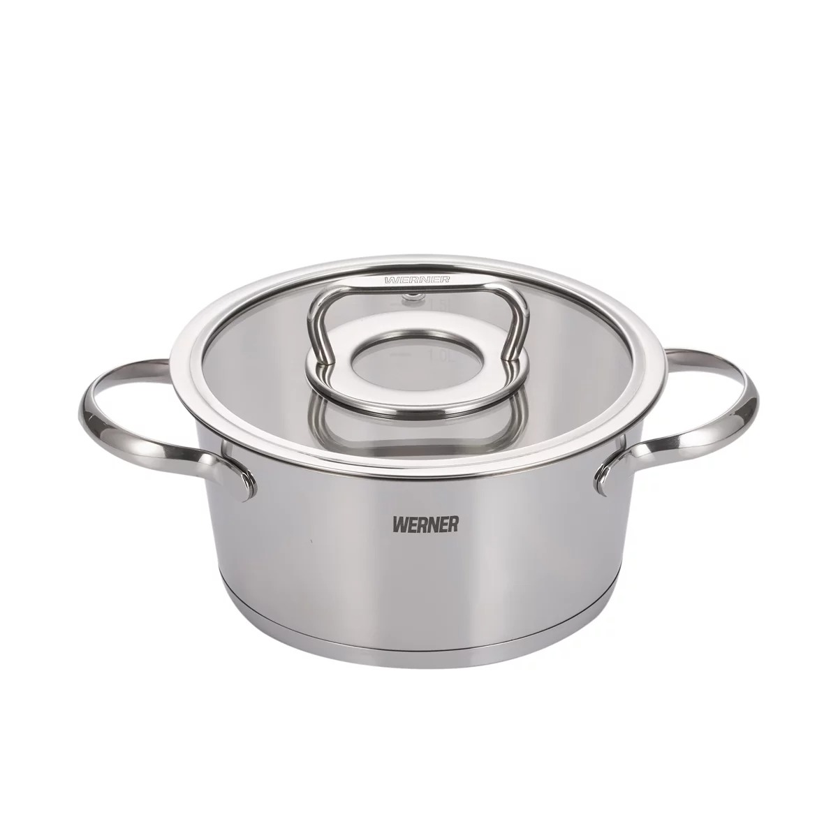 Кастрюля Werner Nice 18х9 см 2,0 л со стеклянной крышкой