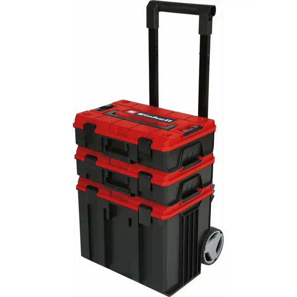 Кейс инструментальный системный на колесах Einhell E-Case Tower, пластик 3 шт.