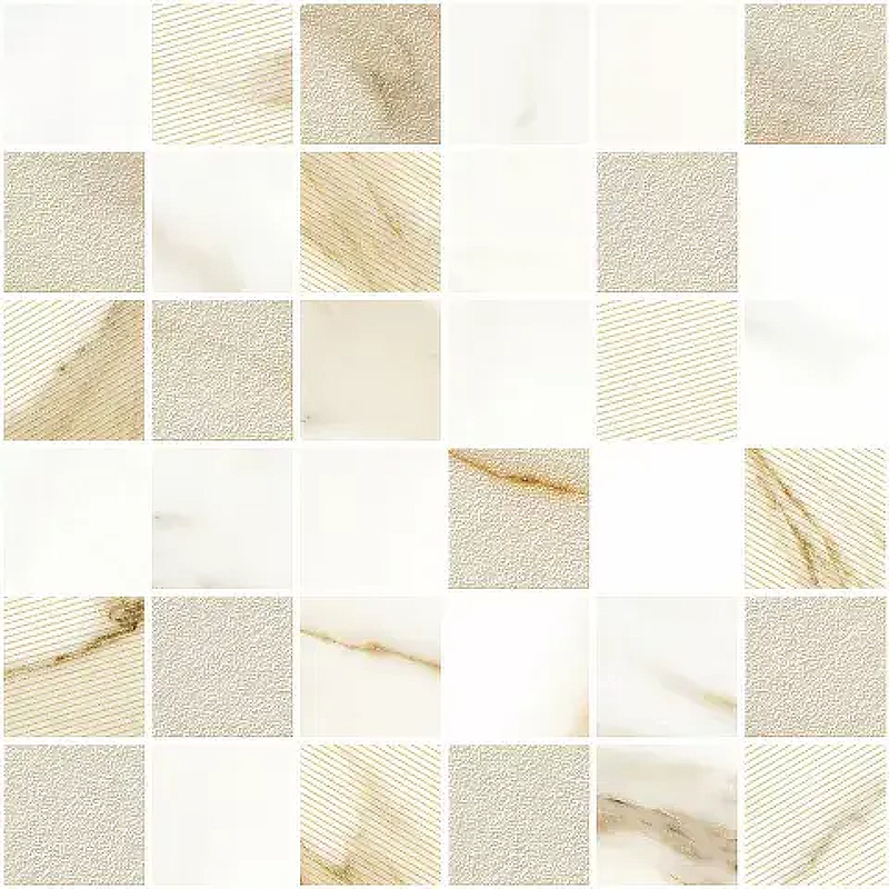 Керамическая мозаика Azori Calacatta Royal Mosaic 588143001 30х30 см