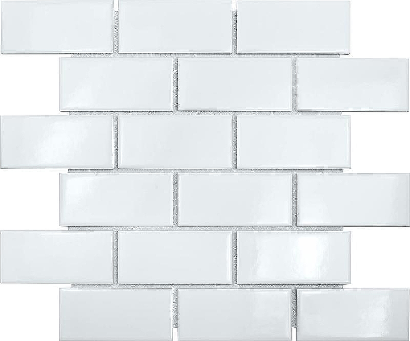 Керамическая мозаика StarMosaic Brick White Glossy A32000/A1001G 29,1x29,5 см