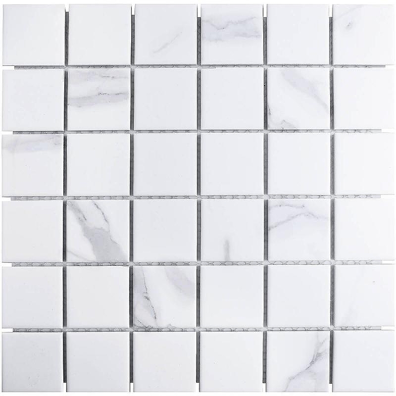 Керамическая мозаика StarMosaic Homework Carrara Matt PMWB82223 30,6x30,6 см