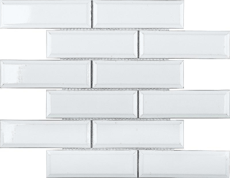 Керамическая мозаика StarMosaic Metro White Glossy KM82895 28,7x29,5 см