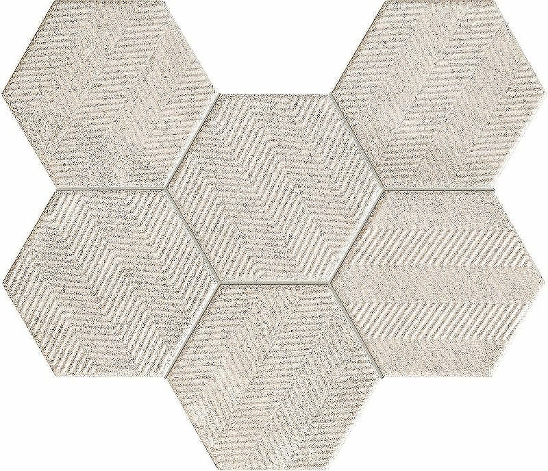 Керамическая мозаика Tubadzin Sfumato Hex 22,1х28,9 см